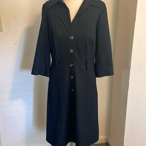 NWOT black Ann Taylor shirtwaist dress size 8